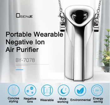Mini USB Portable Wearable Air Purifier Ionizer Air Cleaner Negative Ion Generator Anion For PM2.5 Dust Pollen Mite Smoke Ozone
Mini USB Portable Wearable Air Purifier Ionizer Air Cleaner Negative Ion Generator Anion For PM2.5 Dust Pollen Mite Smoke Ozone
