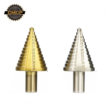 HSS Step Drill Bit 13 Steps 5-35mm Round Shank Core Drill Bit Titanium Coated Hole Cutter For Metalworking
HSS Step Drill Bit 13 Steps 5-35mm Round Shank Core Drill Bit Titanium Coated Hole Cutter For Metalworking