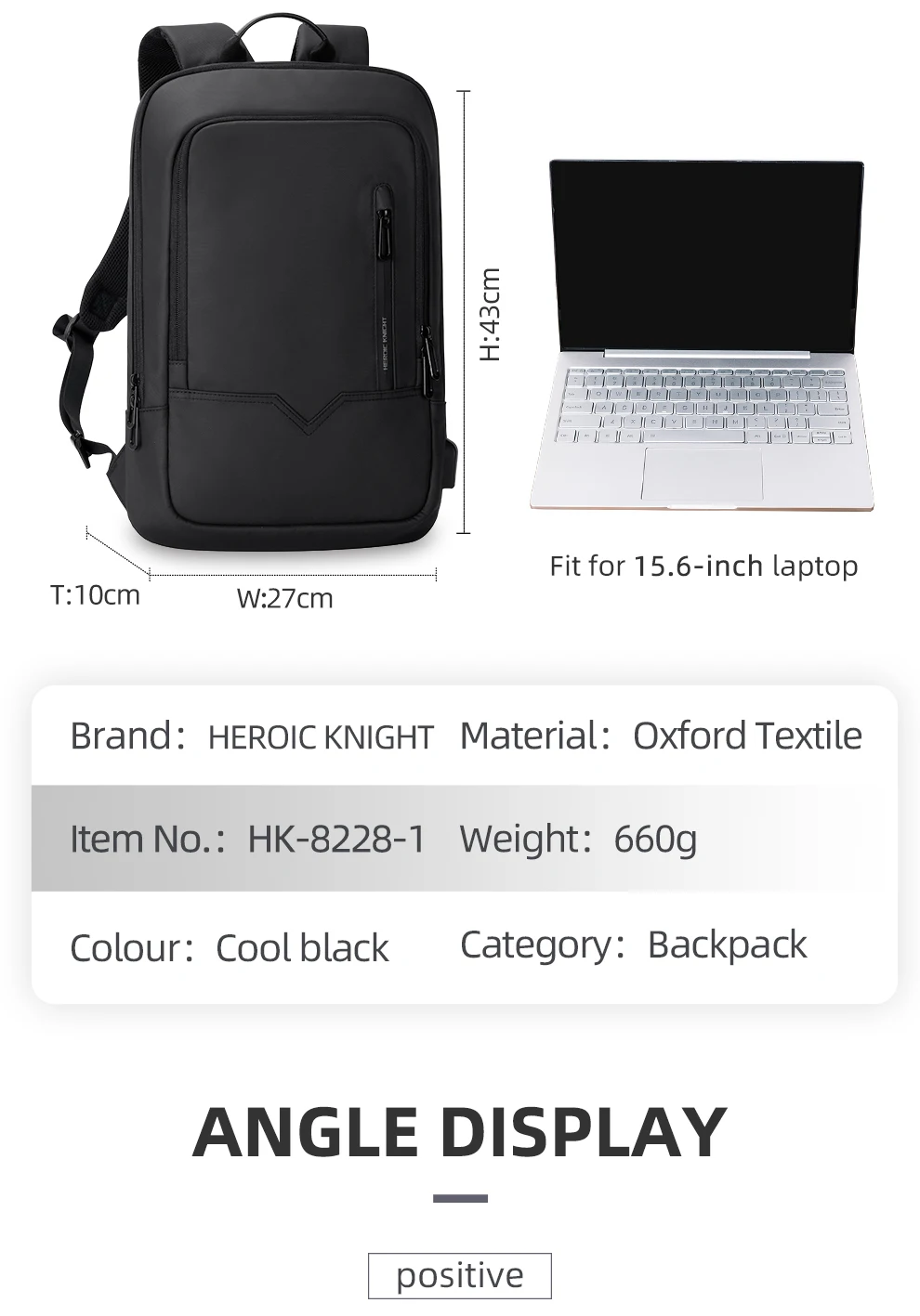 Heroic Knight Men Multifunctional Backpack Waterproof 14inch Laptop Bag High Capacity Bag for School Business Man Travel Pack Heroic Knight Men Multifunctional Backpack Waterproof 14inch Laptop Bag High Capacity Bag for School Business Man Travel Pack