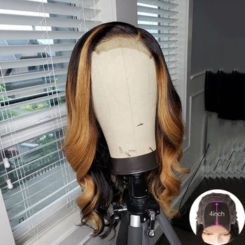 BIB 4x4 Loose Wave Wig Honey Blond Ombre Color Highlight Wig Human Hair Wigs For Women Remy Brazilian 130% Lace Closure Wig
BIB 4x4 Loose Wave Wig Honey Blond Ombre Color Highlight Wig Human Hair Wigs For Women Remy Brazilian 130% Lace Closure Wig