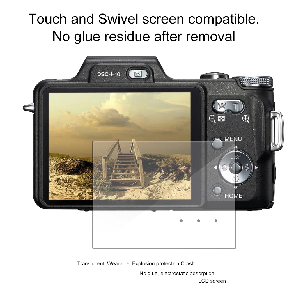 Clear Digital Camera Screen Protective Film Super Thin 8H Premium Tempered Glass Suitable For OLYMPUS SZ15/16/17