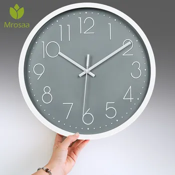 Plastic Circular 30cm Nordic Simple Silent Quartz Wall Clock Quiet Sweeping Movement No-ticking Home Art Decor
Plastic Circular 30cm Nordic Simple Silent Quartz Wall Clock Quiet Sweeping Movement No-ticking Home Art Decor
