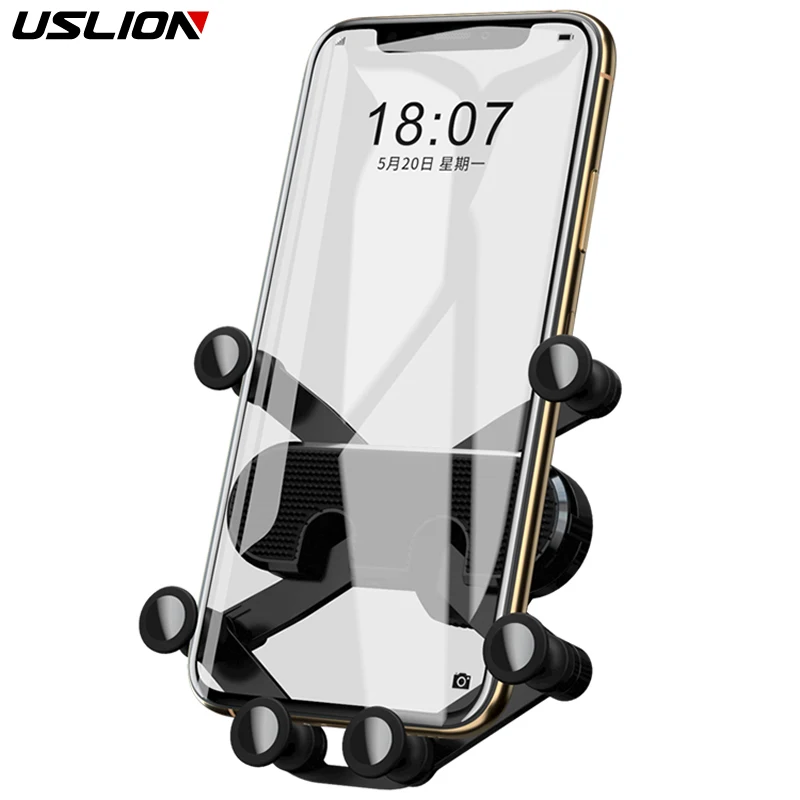USLION Universal Car Phone Holder For iPhone X XS Max Samsung Huawei Car Air Vent Mount Gravity GPS Stand Mobile Phone Holder
USLION Universal Car Phone Holder For iPhone X XS Max Samsung Huawei Car Air Vent Mount Gravity GPS Stand Mobile Phone Holder