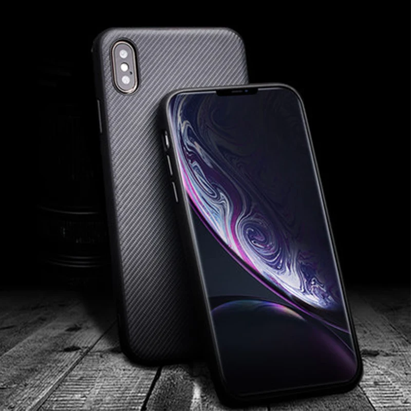 QIALINO Carbon Fiber Phone Cases for iPhone XS Max Case Ultra-thin Back Protective Cover Shell for iPhone X/XR/XS Funda Skin
QIALINO Carbon Fiber Phone Cases for iPhone XS Max Case Ultra-thin Back Protective Cover Shell for iPhone X/XR/XS Funda Skin