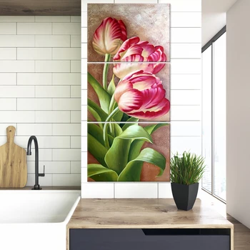 Nordic style classic tulip flower posters and art painted on the wall for home living room decoration painting pictures 
Nordic style classic tulip flower posters and art painted on the wall for home living room decoration painting pictures