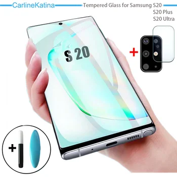 UV Tempered Glass For Samsung Galaxy S20 Ultra S20Plus S 20 Screen Protector 2-in-1 Lens Glass for Samsung S20 Plus Camera Film
UV Tempered Glass For Samsung Galaxy S20 Ultra S20Plus S 20 Screen Protector 2-in-1 Lens Glass for Samsung S20 Plus Camera Film