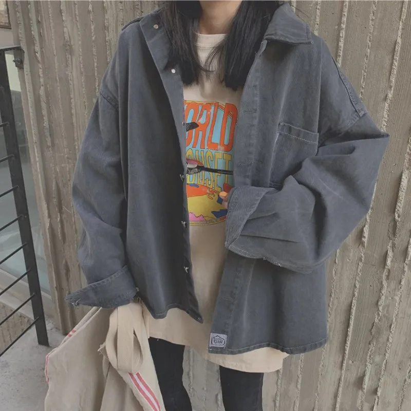 Autumn New Style Korean-style Loose-Fit BF Style Jeans Coat Women's Large Size Slimming Fashion Bat Sleeve Hong Kong Flavor Jack
Autumn New Style Korean-style Loose-Fit BF Style Jeans Coat Women's Large Size Slimming Fashion Bat Sleeve Hong Kong Flavor Jack