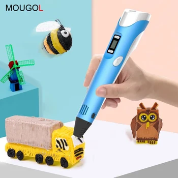 3D Printing Pens For Designer Kids Drawing Pen LED Painting Pen Educational Toys Design Drawing with ABS Filament
3D Printing Pens For Designer Kids Drawing Pen LED Painting Pen Educational Toys Design Drawing with ABS Filament