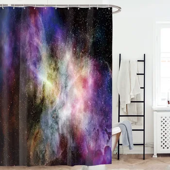 

Bathroom Curtains Cool Shining Stars Space Universe Customize Design Bath Waterproof Shower Curtain For Independence Day