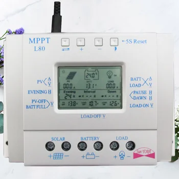1PC 80A MPPT 12V/24V Solar Charge Controller Solar Photovoltaic Power System Controller LCD Solar Cell Panel Controller with USB
1PC 80A MPPT 12V/24V Solar Charge Controller Solar Photovoltaic Power System Controller LCD Solar Cell Panel Controller with USB