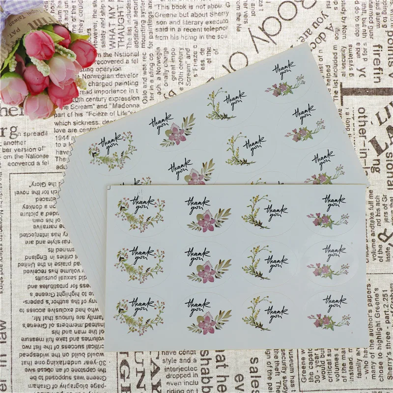 120pcs/set Oval Vintage Thank You Elegant Flower Ellipse Adhesive Kraft Seal Sticker For Baking Gift Label Stationery Stickers
120pcs/set Oval Vintage Thank You Elegant Flower Ellipse Adhesive Kraft Seal Sticker For Baking Gift Label Stationery Stickers