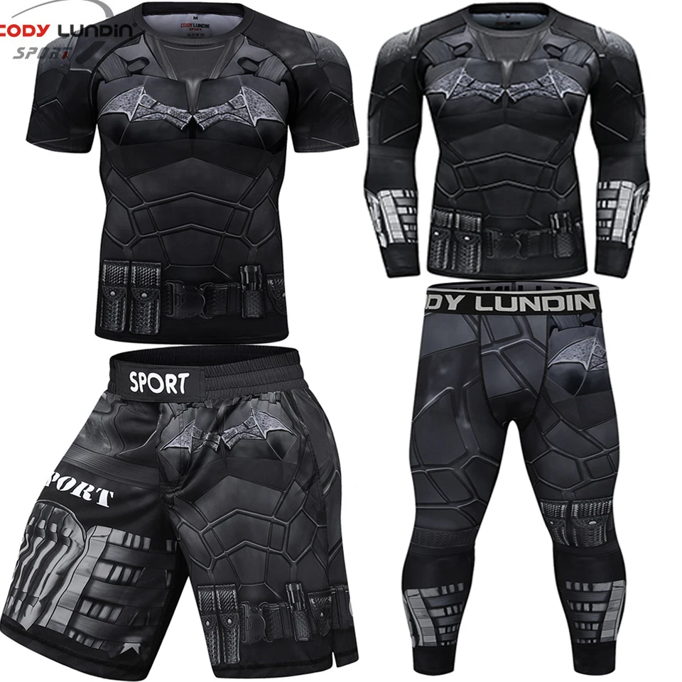 MMA Rashguard T Shirts+Pants Rash Guard Shorts BJJ Tracksuit Boxing Jerseys Muay Thai MMA Compression Men Kickboxing Sport Sets
MMA Rashguard T Shirts+Pants Rash Guard Shorts BJJ Tracksuit Boxing Jerseys Muay Thai MMA Compression Men Kickboxing Sport Sets