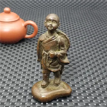 Collection Chinese Bronze Buddha Statue Sculpture Small Monk Small Shami Buddha Statue Home Decoration Gift Feng Shui Decoration 
Collection Chinese Bronze Buddha Statue Sculpture Small Monk Small Shami Buddha Statue Home Decoration Gift Feng Shui Decoration