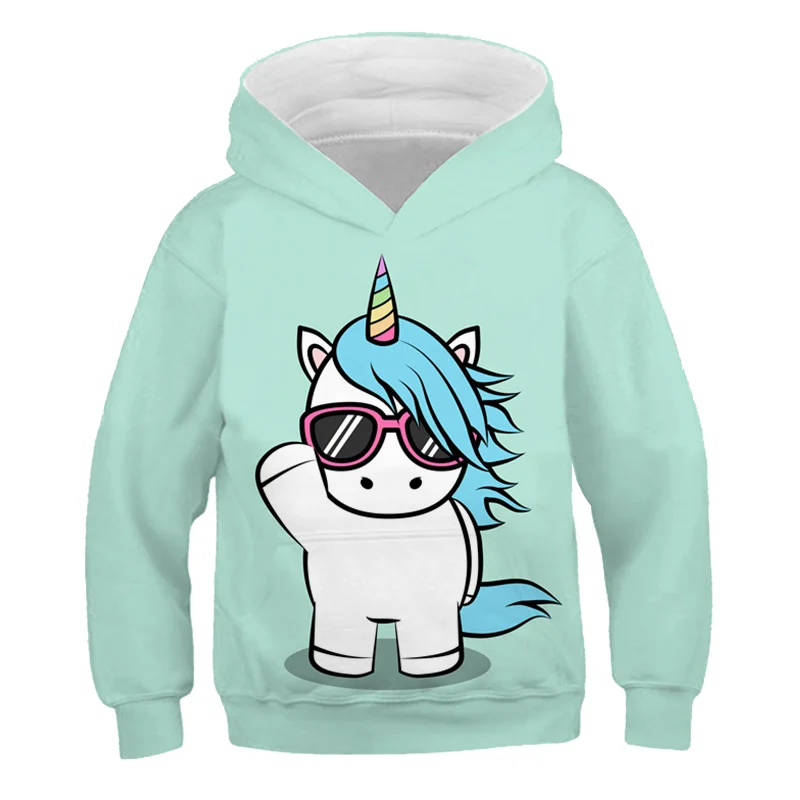 Unicorn cartoon funny Hoodie 4-14t girls' Sweatshirt 3D printing Unicorn fashion Hoodie 2020 new autumn / winter sweater 
Unicorn cartoon funny Hoodie 4-14t girls' Sweatshirt 3D printing Unicorn fashion Hoodie 2020 new autumn / winter sweater