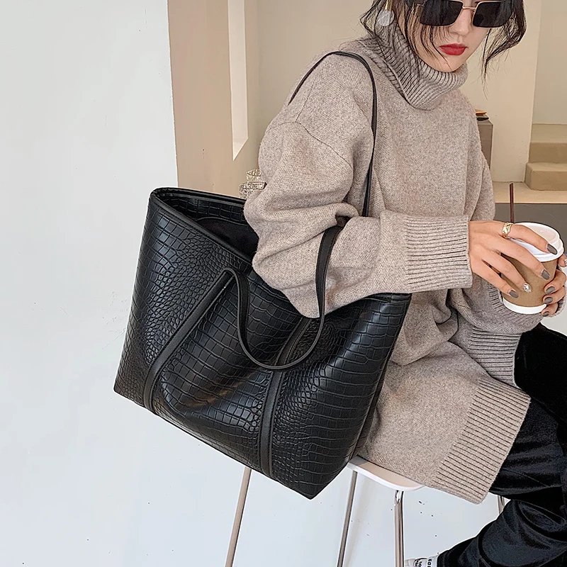 с доставкой Crocodile pattern Big Capacity PU Leather Handbag Bags 2020 Tend Branded Large Shoulder Handbags Women's Crossbody 
с доставкой Crocodile pattern Big Capacity PU Leather Handbag Bags 2020 Tend Branded Large Shoulder Handbags Women's Crossbody