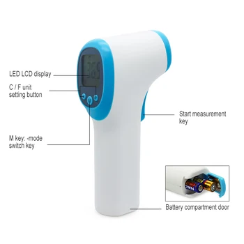 Baby Digital Infrared Forehead Thermometer 4 And Multi-function Thermometers Gun For Body Kitchen And Cooking Thermometer
Baby Digital Infrared Forehead Thermometer 4 And Multi-function Thermometers Gun For Body Kitchen And Cooking Thermometer