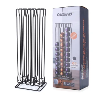Unrotatable 60 Capsules Coffee Capsules Rack Capsules Coffee Pods Holder Stand Office Tableware Bar Black Iron Chrome Plated
Unrotatable 60 Capsules Coffee Capsules Rack Capsules Coffee Pods Holder Stand Office Tableware Bar Black Iron Chrome Plated