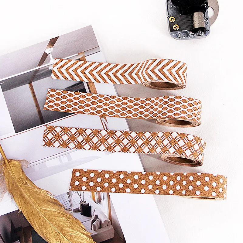 Cork tape printing and paper tape roll set hand account book material diary border decorative stickers A2
Cork tape printing and paper tape roll set hand account book material diary border decorative stickers A2