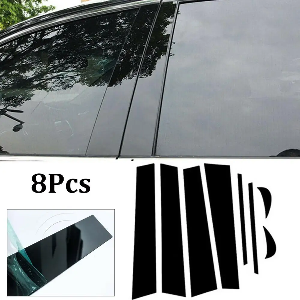 8pcs/Set BC Pillar Cover Door Car Window Black Trim Strips PVC Practical Easy To Install For Toyota Camry 2018 
8pcs/Set BC Pillar Cover Door Car Window Black Trim Strips PVC Practical Easy To Install For Toyota Camry 2018