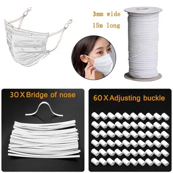 Diy Mask Kit Fabric Material Set Elastic Band Ear Rope Nose Bridge Strips Dustproof Cloth For Sewing Patchwork Making Design N50
Diy Mask Kit Fabric Material Set Elastic Band Ear Rope Nose Bridge Strips Dustproof Cloth For Sewing Patchwork Making Design N50