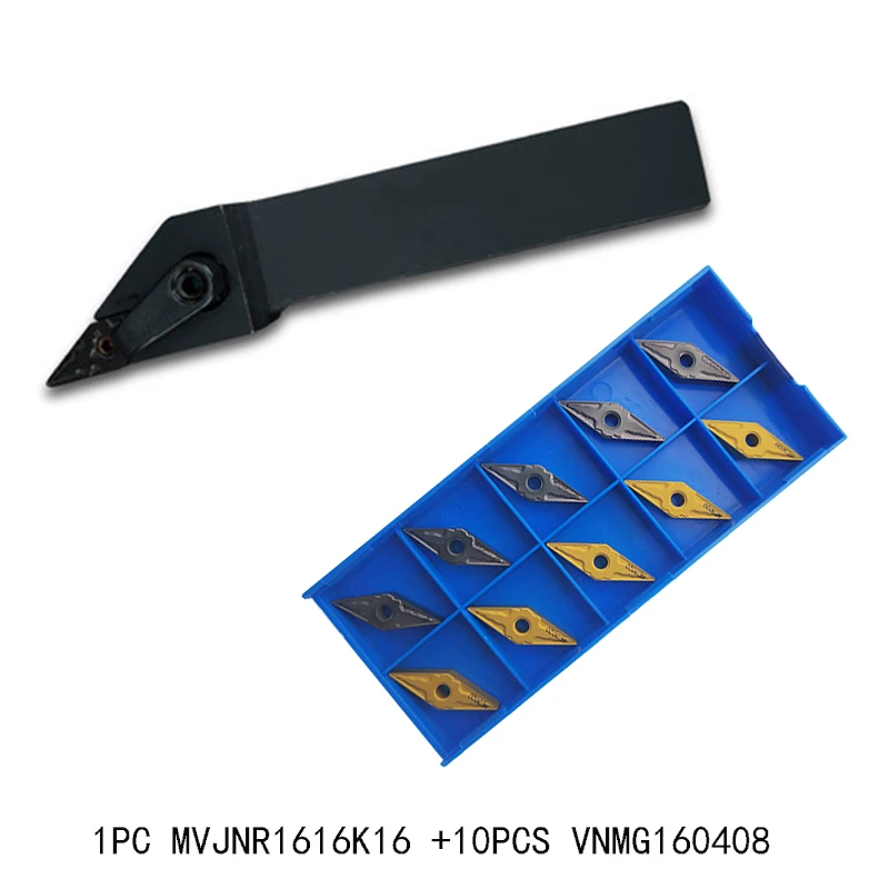 1PC MVJNR1616K16 MVJNR2020K16 +10PCS VNMG160408 carbide external Turning tool cnc lathe cutter high quality machining
1PC MVJNR1616K16 MVJNR2020K16 +10PCS VNMG160408 carbide external Turning tool cnc lathe cutter high quality machining