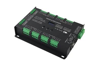 

BC-632 32 channels RGB RGBW LED DMX to PWM Decoder OLED Display RDM Support 8 Bit 16bit LED Controller 32CH DMX512 Decoder