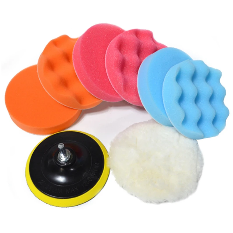 Durable 9pcs 125mm 5 Inch M10 Car Waxing Buffing Sponge Buffer Polishing Pad Polisher Tool Set 3000rmp Speed
Durable 9pcs 125mm 5 Inch M10 Car Waxing Buffing Sponge Buffer Polishing Pad Polisher Tool Set 3000rmp Speed
