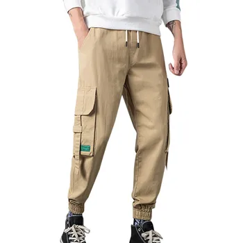 Men's Casual Loose Patchwork Pockets Overalls Sports Ankle-length cargo Pants sweatpants joggers pantalones hombre streetwear
Men's Casual Loose Patchwork Pockets Overalls Sports Ankle-length cargo Pants sweatpants joggers pantalones hombre streetwear