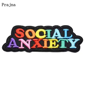 Prajna Colorful Social Anxiety Patches Iron On Patches On Clothes Embroidered Patches For Clothing T-shirt DIY Applique Crafts
Prajna Colorful Social Anxiety Patches Iron On Patches On Clothes Embroidered Patches For Clothing T-shirt DIY Applique Crafts