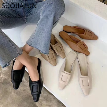 SUOJIALUN Women Pointed Toe Flat Heel Slipper Casual Outdoor Slip On Mules Fashion Buckle Elegant Sandal Shoes Brand Slides Muje
SUOJIALUN Women Pointed Toe Flat Heel Slipper Casual Outdoor Slip On Mules Fashion Buckle Elegant Sandal Shoes Brand Slides Muje