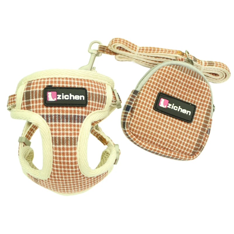 Nylon Dog Harnesses Vest Snack Bag Plaid Cotton Cloth Material No Pull Adjustable Cat Harness Leash Set Dogs Supplies 5 Colors
Nylon Dog Harnesses Vest Snack Bag Plaid Cotton Cloth Material No Pull Adjustable Cat Harness Leash Set Dogs Supplies 5 Colors