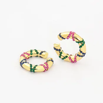 Multicolor Crystal No Hole Ear Clip Earrings For Women Boho Small Gold Cartilage Ear Cuffs Without Piercing Jewelry 2020 Hot
Multicolor Crystal No Hole Ear Clip Earrings For Women Boho Small Gold Cartilage Ear Cuffs Without Piercing Jewelry 2020 Hot