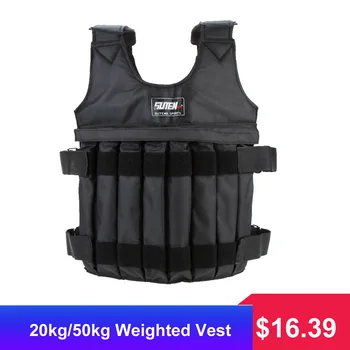 SUTEN 20kg/50kg Loading Weighted Vest For Boxing Training Workout Fitness Equipment Adjustable Waistcoat Jacket Sand Clothing
SUTEN 20kg/50kg Loading Weighted Vest For Boxing Training Workout Fitness Equipment Adjustable Waistcoat Jacket Sand Clothing