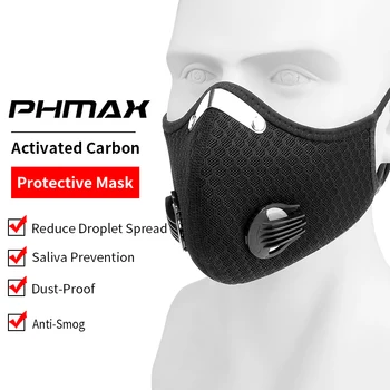 PHMAX Breathable Mesh Mask With Earloop Cycling Face Mask Sports Training Dustproof Cycling Mask Activated Carbon Filters
PHMAX Breathable Mesh Mask With Earloop Cycling Face Mask Sports Training Dustproof Cycling Mask Activated Carbon Filters