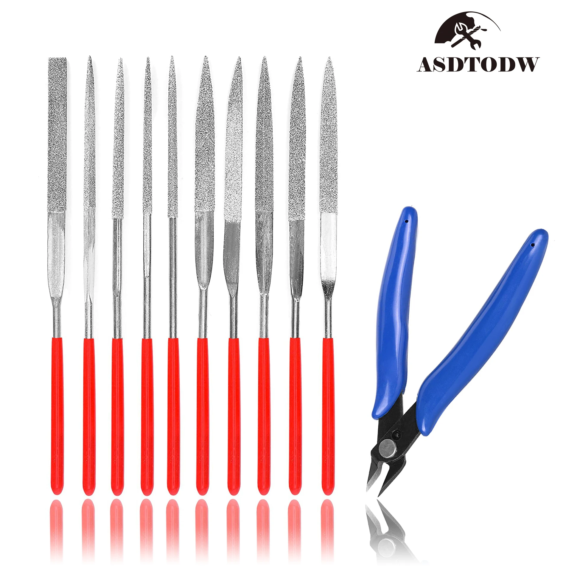10PCS 5.5'' Small Diamond Needle File Set Jeweler Carving Tool DIY Wood Rasp File Needle Jewelry Polishing Too With 1PC Cutter
10PCS 5.5'' Small Diamond Needle File Set Jeweler Carving Tool DIY Wood Rasp File Needle Jewelry Polishing Too With 1PC Cutter