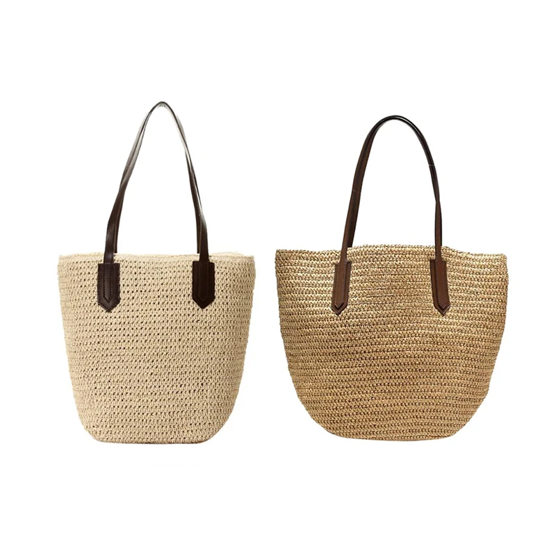 2 Pcs Women'S Handmade Straw Braided Bag Woven Bag Natural Fashionable Outdoor Handbag Beach Bags, Beige & Light Brown
2 Pcs Women'S Handmade Straw Braided Bag Woven Bag Natural Fashionable Outdoor Handbag Beach Bags, Beige & Light Brown