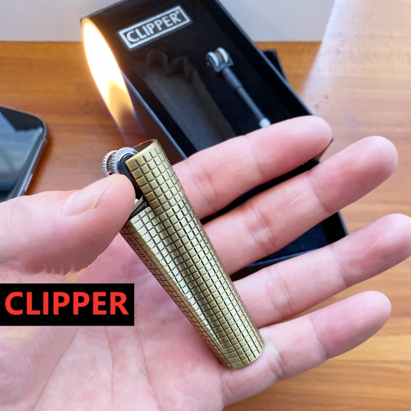 CLIPPER Torch Cigar Pipe Lighter Grinding Wheel Metal Flint Lighter Gas Free Fire Lighter Refillable Cigarette Dropshipping
CLIPPER Torch Cigar Pipe Lighter Grinding Wheel Metal Flint Lighter Gas Free Fire Lighter Refillable Cigarette Dropshipping