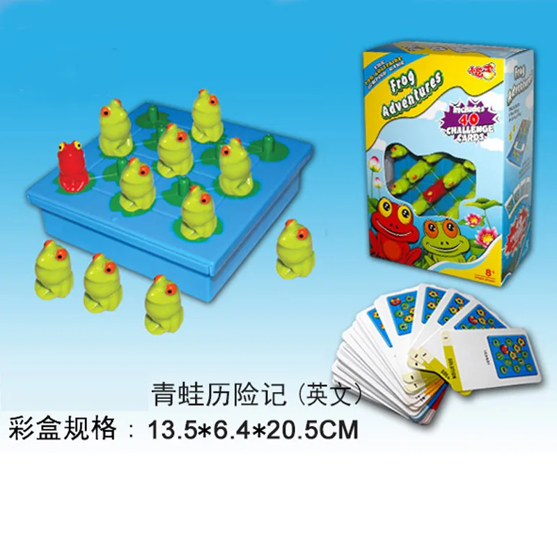 Hot Sales Frog Adventures Checkers Logic Reasoning Board Game Children Intellectual Problem-solving Educational Toy Hot Selling
Hot Sales Frog Adventures Checkers Logic Reasoning Board Game Children Intellectual Problem-solving Educational Toy Hot Selling