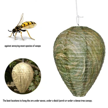Flying Hanging Wasp Bee Trap Fly Insect Control Simulated Wasp Beehive Effective Non-Toxic Hanging Wasp Deterrent
Flying Hanging Wasp Bee Trap Fly Insect Control Simulated Wasp Beehive Effective Non-Toxic Hanging Wasp Deterrent