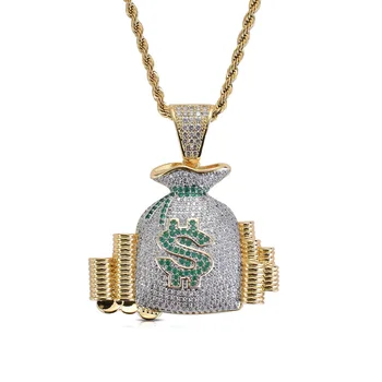 Europe and the United States hip-hop $$purse pendant necklaces zircon hip-hop hipster micro accessories across borders
Europe and the United States hip-hop $$purse pendant necklaces zircon hip-hop hipster micro accessories across borders