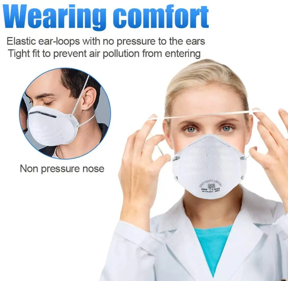 20PCS High-level European Standard Mask Professional Mask Effective Anti-virus Mask Anti-bacterial Mask N95 FFP2 Mask
20PCS High-level European Standard Mask Professional Mask Effective Anti-virus Mask Anti-bacterial Mask N95 FFP2 Mask