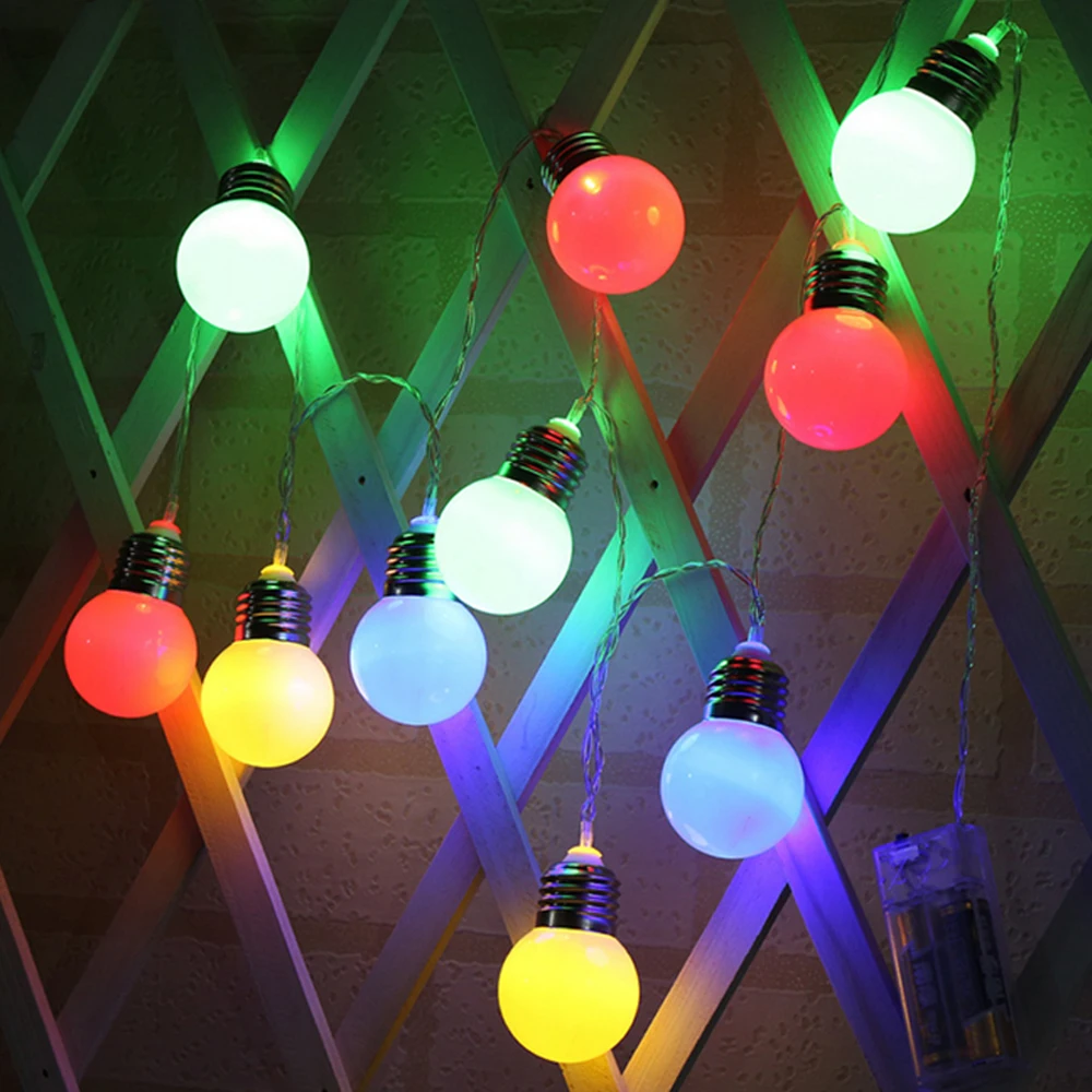 Battery Powered LED Bulb String Light Fairy G45 LED Bulb String Garland Light for Decoration 10Leds 20Leds Christmas Garden Lamp
Battery Powered LED Bulb String Light Fairy G45 LED Bulb String Garland Light for Decoration 10Leds 20Leds Christmas Garden Lamp