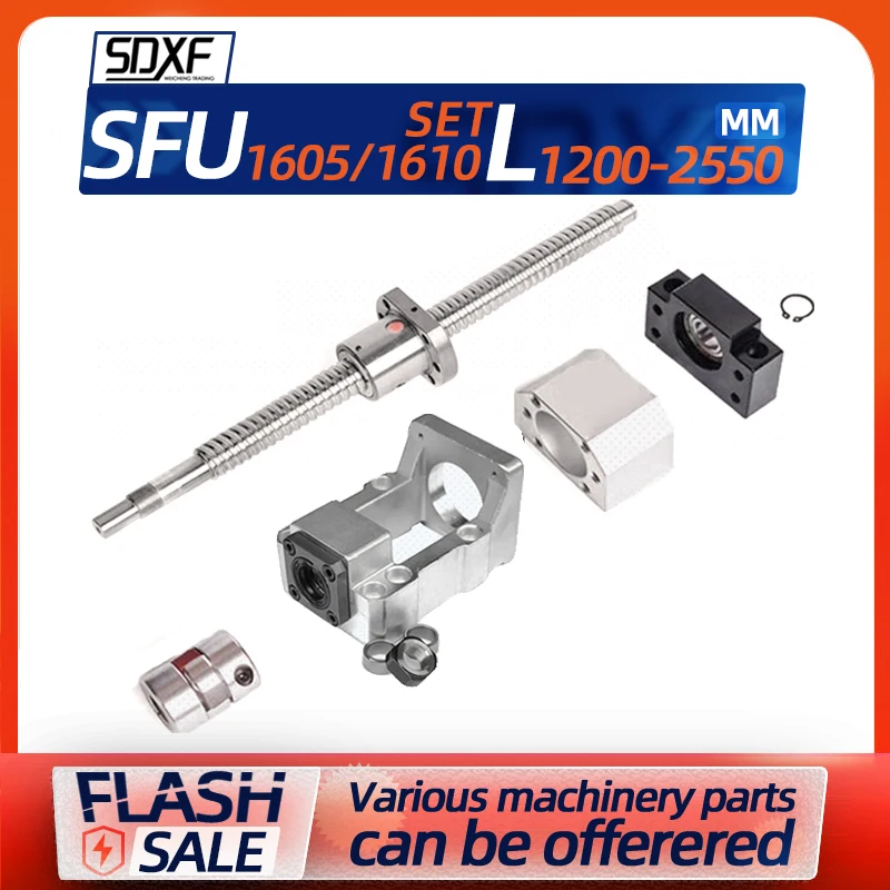 1PC Ball screw servo stepper motor integrated seat set screw round hole nut SFU1605 1610 linear guide sliding table module
1PC Ball screw servo stepper motor integrated seat set screw round hole nut SFU1605 1610 linear guide sliding table module