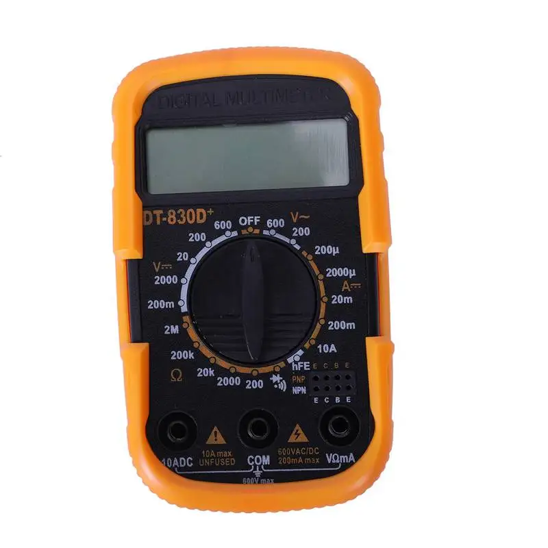 HLZS-Dt 830D+ Portable 2Inch Mini Digital Multimeter With Battery - 1 X Dt 830D+ Portable 2Inch Lcd Digital Multimeter, 2 X Test
HLZS-Dt 830D+ Portable 2Inch Mini Digital Multimeter With Battery - 1 X Dt 830D+ Portable 2Inch Lcd Digital Multimeter, 2 X Test