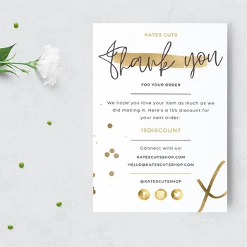 Custom 100 CARDS Gold Thank You For Your Order Card /Thank You Cards Business / Thank You Insert Design
Custom 100 CARDS Gold Thank You For Your Order Card /Thank You Cards Business / Thank You Insert Design
