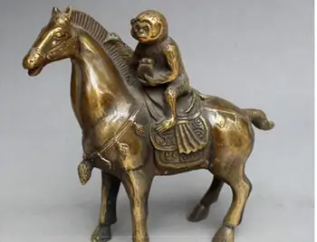 Copper Statue Chinese Old Brass Wonderful Handwork Hammered Monkey On Horseback Statue
Copper Statue Chinese Old Brass Wonderful Handwork Hammered Monkey On Horseback Statue