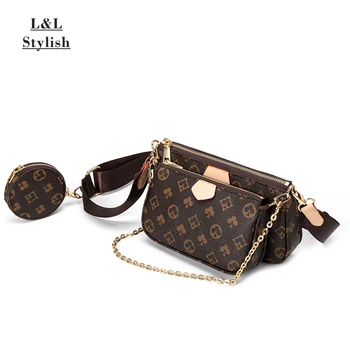 Fashion Brand Designer 3-IN-1 Messenger Handbag Tote Leather Floar Crossbody Handbag Tote Clutch New Shoulder Bag Clutch Totes 
Fashion Brand Designer 3-IN-1 Messenger Handbag Tote Leather Floar Crossbody Handbag Tote Clutch New Shoulder Bag Clutch Totes