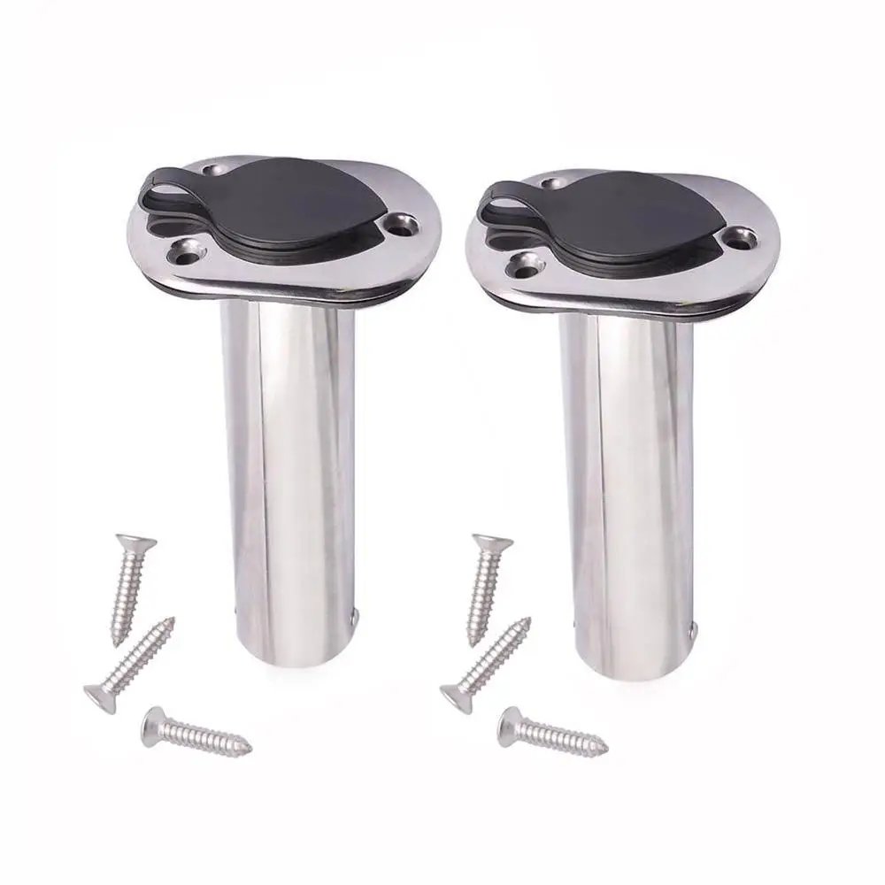 Boat Accessories Marine 2PCS 90 degree Flush Mounting Fishing Rod Holders with Rubber Cap Liner and Gasket (Screws Included)
Boat Accessories Marine 2PCS 90 degree Flush Mounting Fishing Rod Holders with Rubber Cap Liner and Gasket (Screws Included)