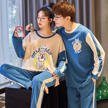 Lovers pajamas for men Full Sleeve Cotton pijama Couple Pajamas For Women Cartoon Sleepwear Sets Winter Pijama Mujer XXXL 
Lovers pajamas for men Full Sleeve Cotton pijama Couple Pajamas For Women Cartoon Sleepwear Sets Winter Pijama Mujer XXXL