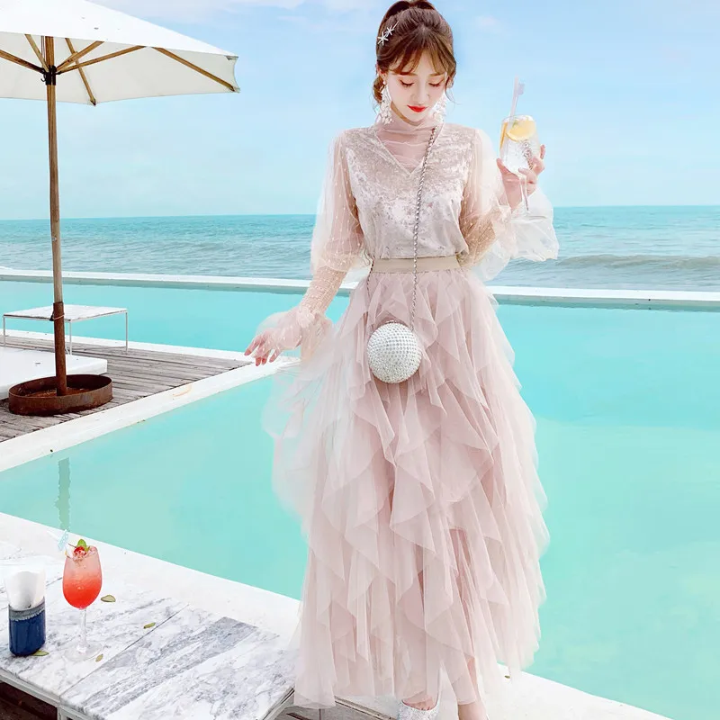 2019 New Style WOMEN'S Dress Bohemian Seaside Holiday Beach Irregular Dress Slimming Two-Piece Set
2019 New Style WOMEN'S Dress Bohemian Seaside Holiday Beach Irregular Dress Slimming Two-Piece Set